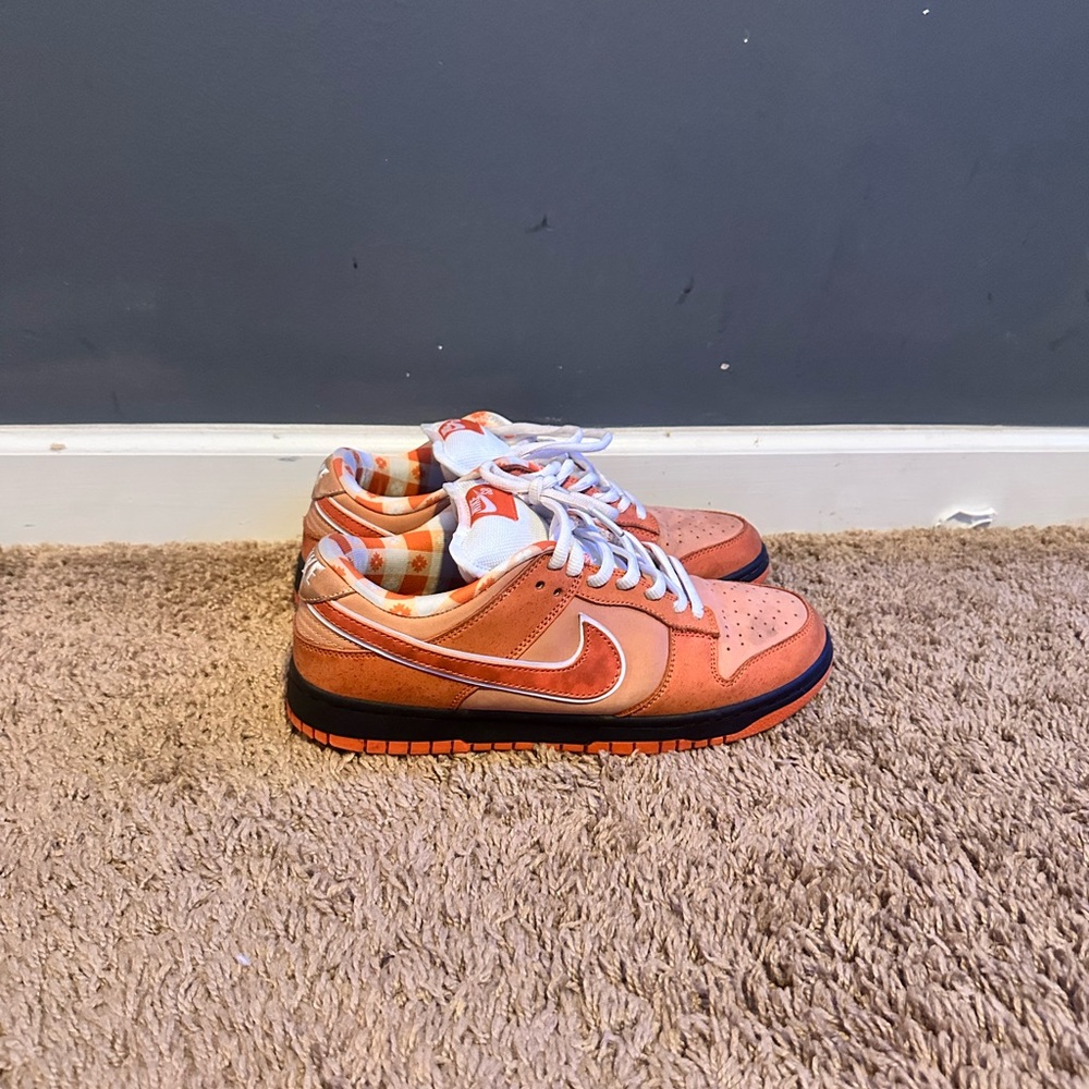 Nike Orange and White Sneakers